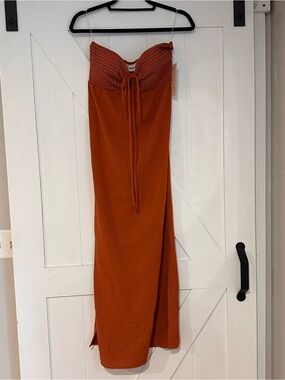 No Boundaries Rust Maxi dress